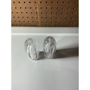 Nambe Crystal Twist Salt And Pepper Shaker